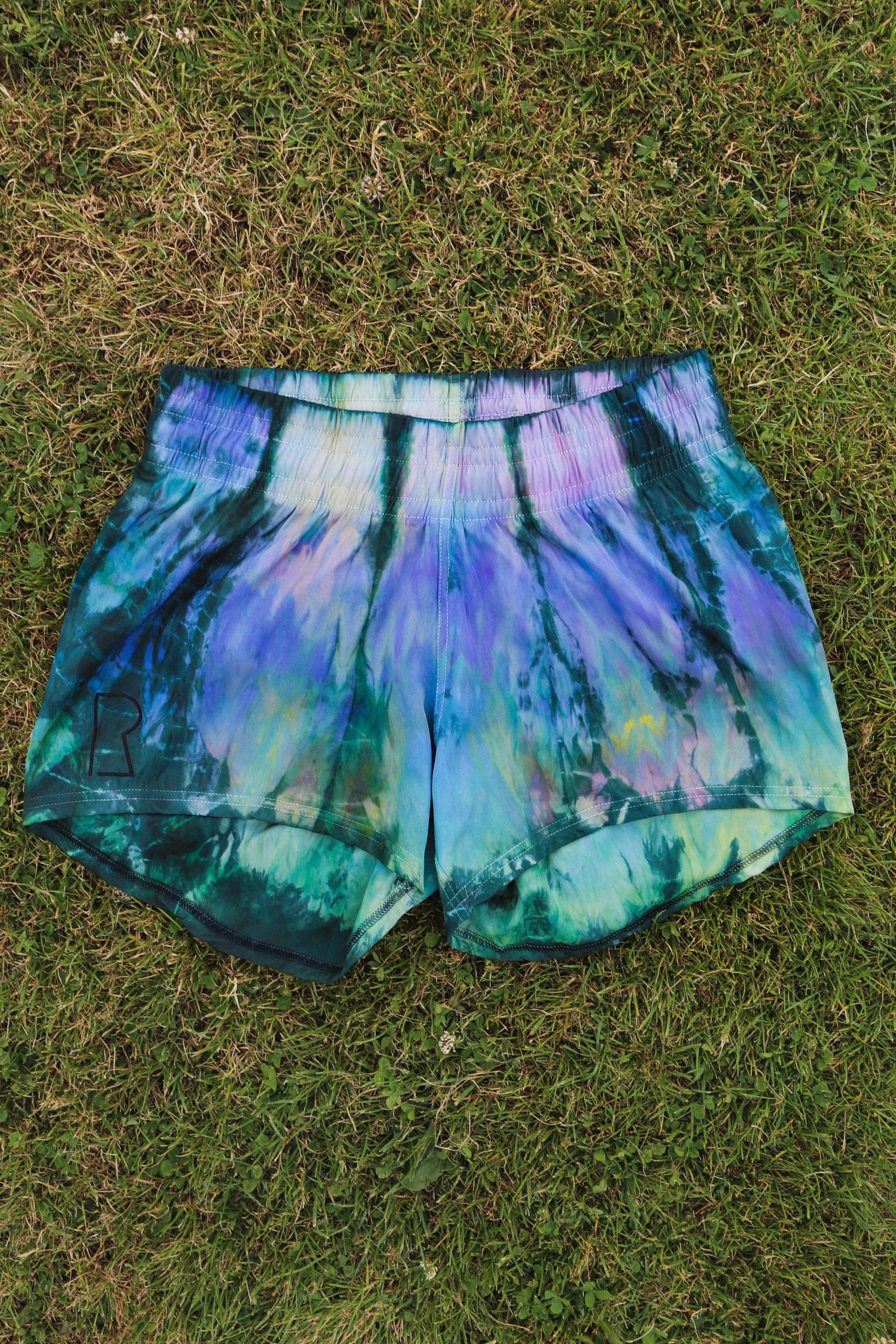 Stadium Short in Aurora Borealis Batik Dye // Limited Edition