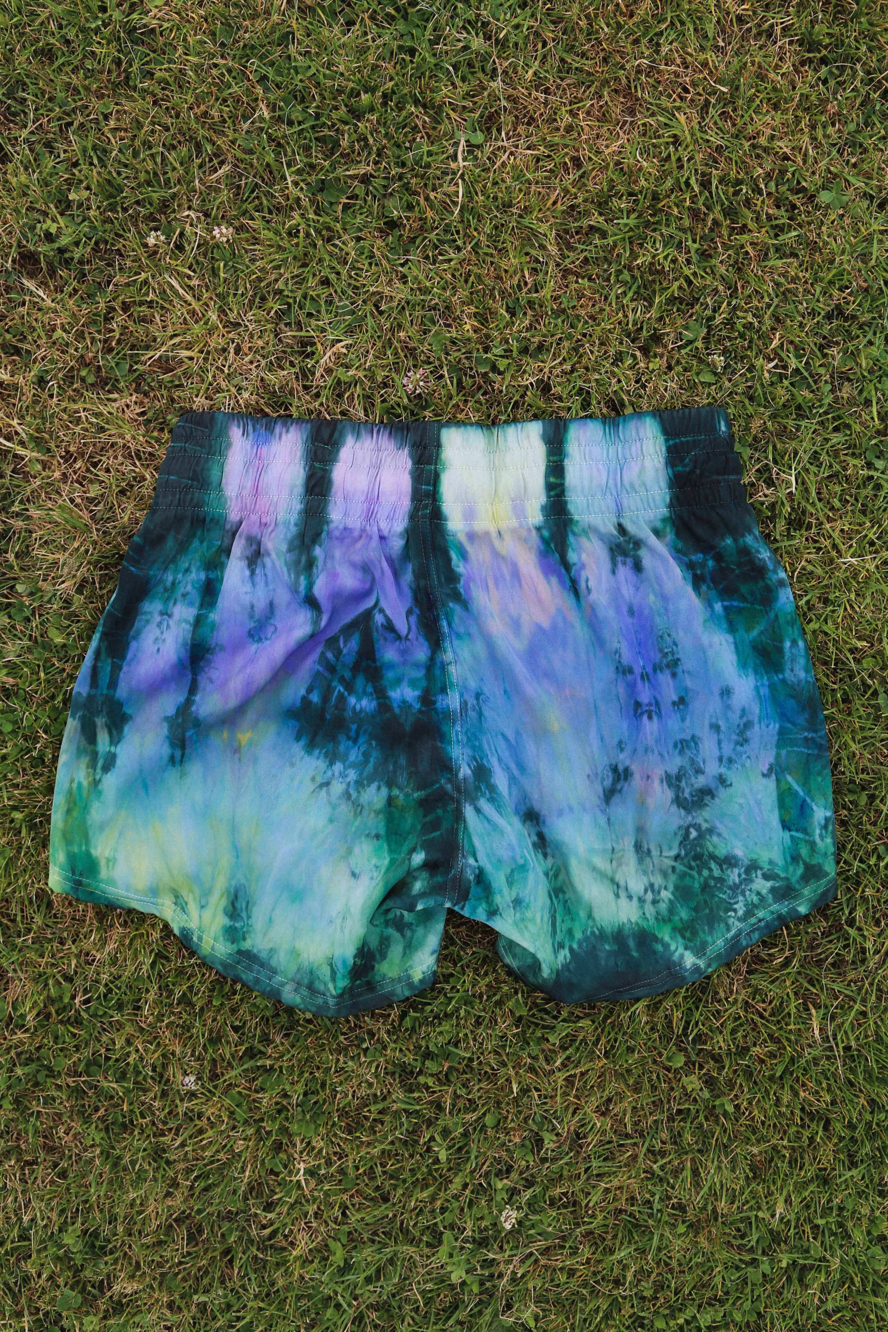 Stadium Short in Aurora Borealis Batik Dye // Limited Edition